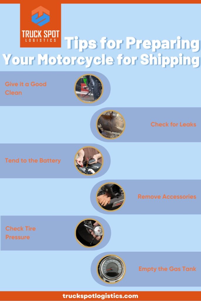 Preparing your motorcycle for shipping