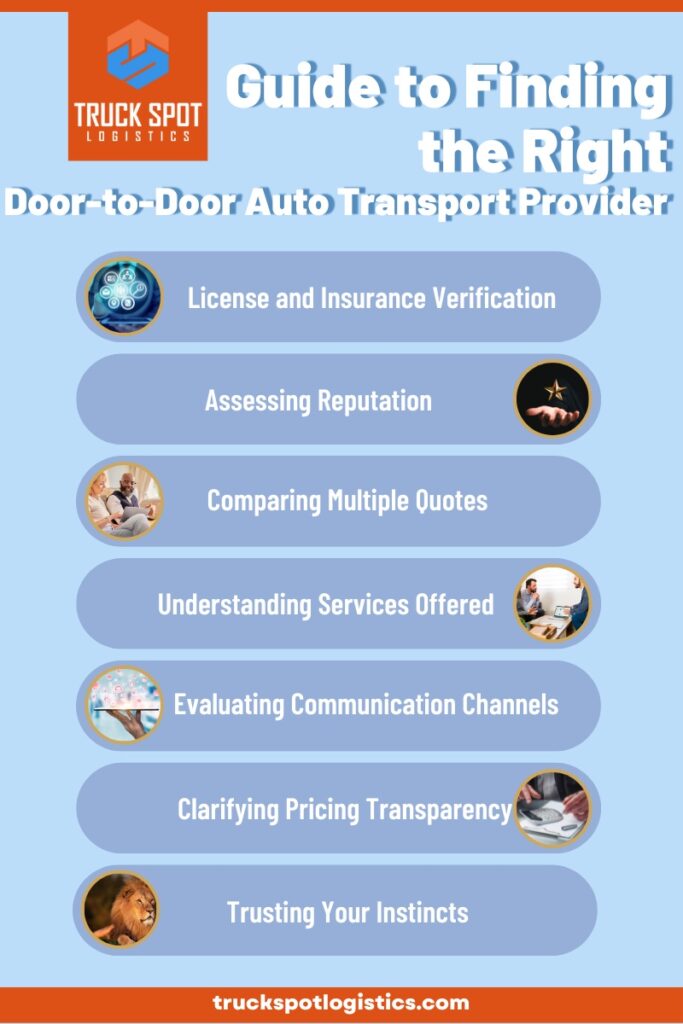 How to select the right door-to-door auto transport provider