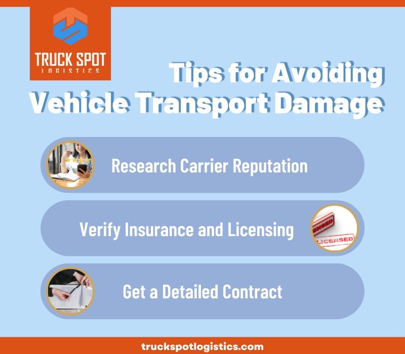 The best way to avoid the headache of vehicle transport damage