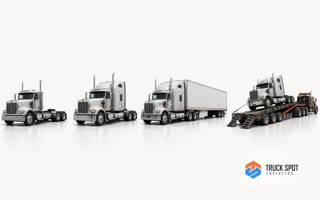 TSL Illustrations for Blog Articles - 71 Different semi truck configurations that affect shipping requirements.